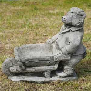 Badger with Wheelbarrow Planter